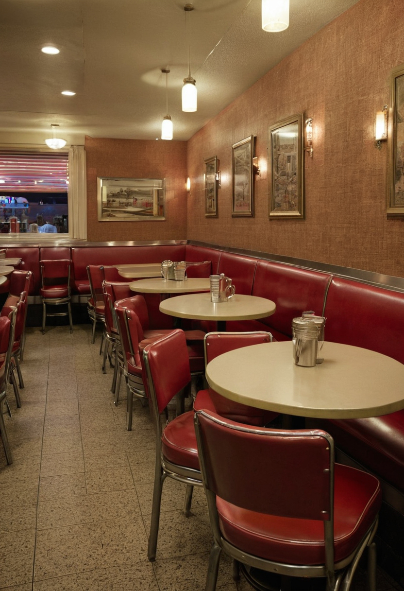 Practical visual for How do diner chair dimensions affect table density, aisles, and service flow