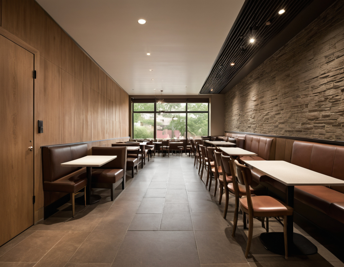 Luxury interior image showing What risks should be checked before installing diner chairs in a commercial dining room
