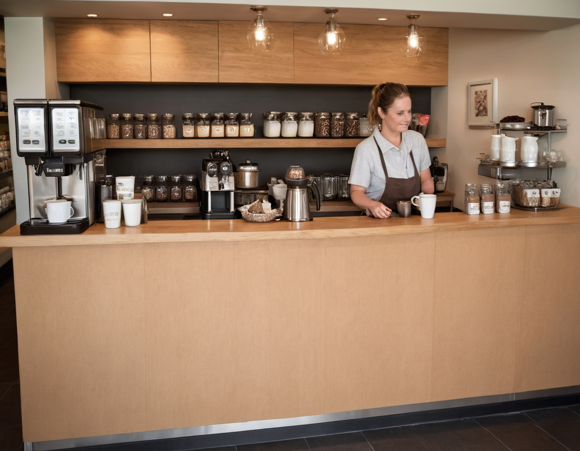 How can an operator validate the coffee counter handoff before construction editorial visual