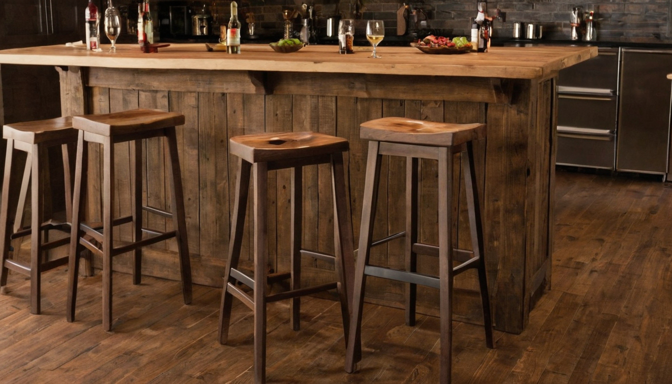 Bar stool spacing: 30-inch counter vs 42-inch bar height seat pitch and knee clearance